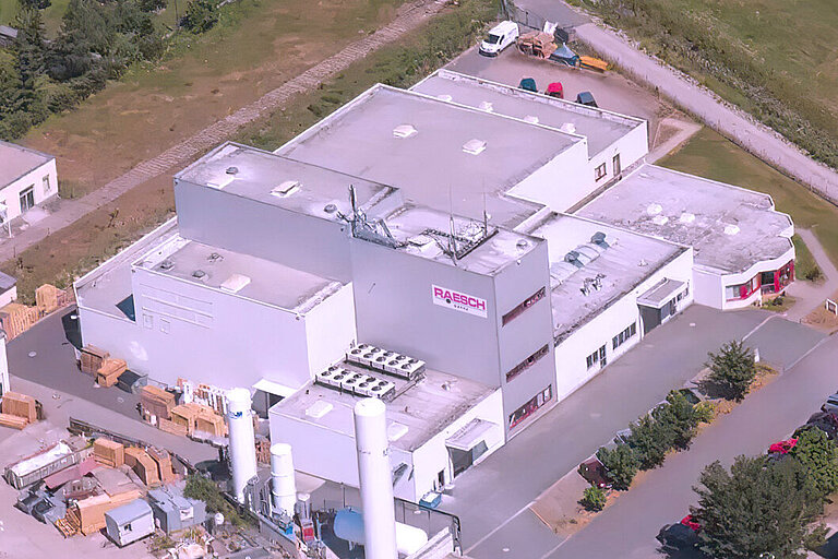 Raesch Quarz (Germany) GmbH - Über uns Luftaufnahme Raesch Quarz (Germany) GmbH in Ilmenau
