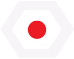 Vertriebspartner in Japan Flagge von Japan