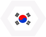Vertriebspartner in Süd Korea Flagge von Süd Korea